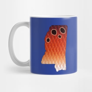 Mississippi Redfish Colors Red Drum Inspired Color Pattern Mug